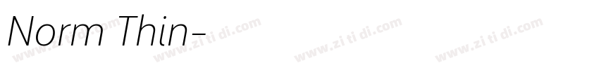 Norm Thin字体转换